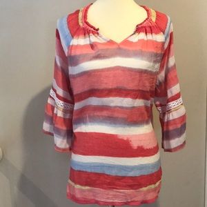 Eight Clovers Colorful Top Size Large